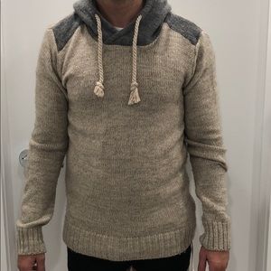 Zara wool sweater with hoodie